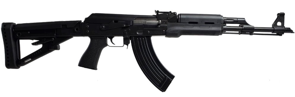 ZASTAVA ZPAPM70 AK RIFLE BLACK POLYMER FURNITURE HOGUE HANDGUARDS TD GRIP 16.5IN CHROME LINED BARREL 1.5MM RECEIVER BULDGED TRUNNION 30RD ZR7762BHM - Win Repeating Arms Promotion